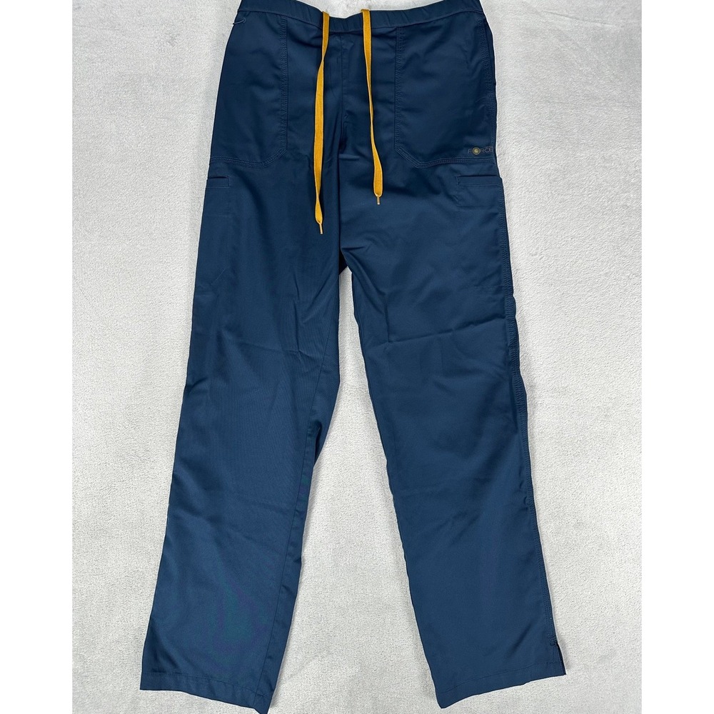 Carhartt Scrub Pants Women's Navy Blue Force Drawstring Cargo Utility Pants READ